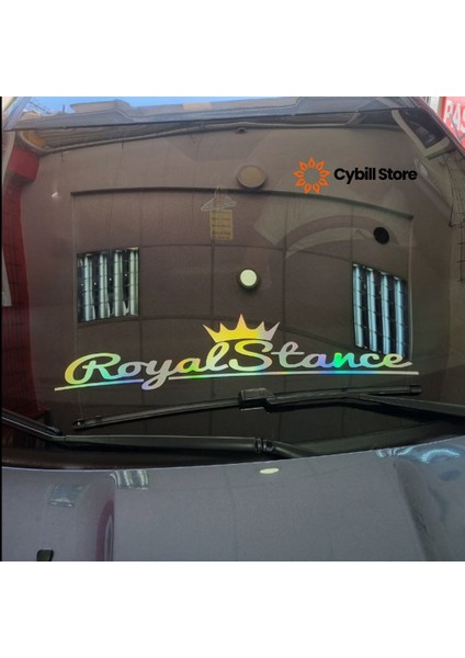 Royal Stance Hologram Ön Cam Sticker fırsatları