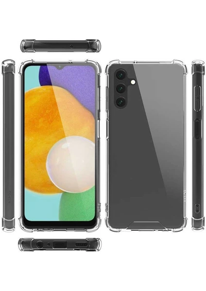 Samsung Galaxy A04S Kılıf Nitro Anti Shock Darbe Emici Köşe Korumalı Şeffaf Silikon Kapak