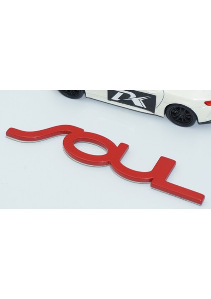 Soul Bagaj Kırmızı Abs 3m 3D Yazı Logo Kia Ile Uyumlu modelleri