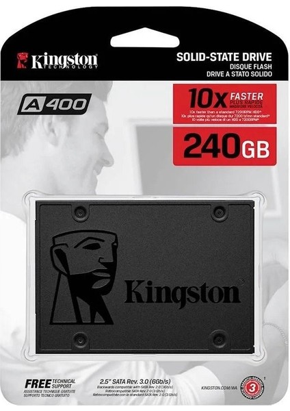 A400 SSDnow 240GB 500MB-350MB Sata3 SSD