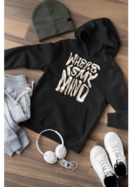 Where Is My Mind Oversize Sweatshirt 3 Iplik Kalın Kışlık Özel Tasarım Hoodie