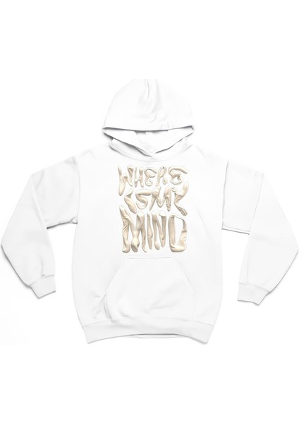 Where Is My Mind Oversize Sweatshirt 3 Iplik Kalın Kışlık Özel Tasarım Hoodie