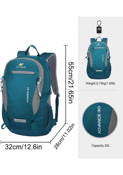 Outdoor Kamp ve Yürüyüş Sırt Çantası (30 Litre Kapasiteli) Gri 5175 modelleri