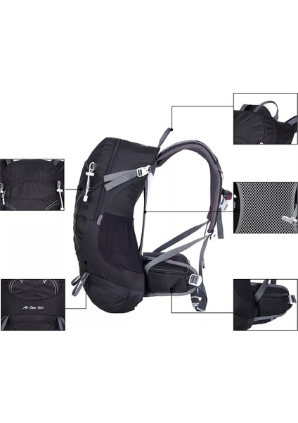 Outdoor Kamp ve Yürüyüş Sırt Çantası (30 Litre Kapasiteli) Siyah DSC1869 fırsatları