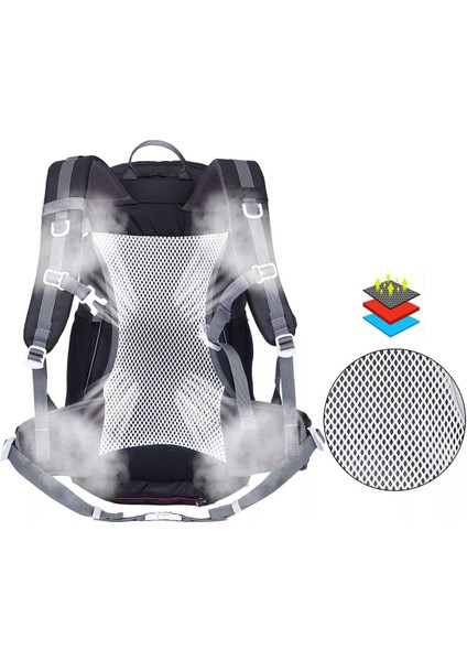 Outdoor Kamp ve Yürüyüş Sırt Çantası (30 Litre Kapasiteli) Siyah DSC1869 indirimleri