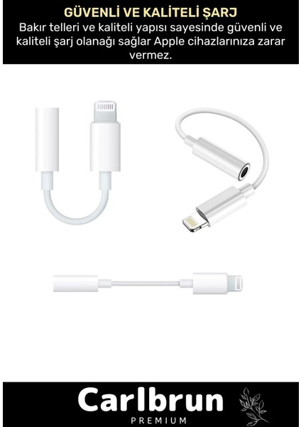Iphone 15 14 13 12 11 x 8 7 Plus Ipad Uyumlu Lightning Uyumlu Kulaklık Çevirici Aux Dönüştürücü modelleri