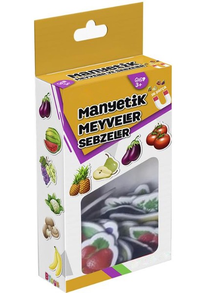 Manyetik Sebzeler - Meyveler Renkli Magnetler