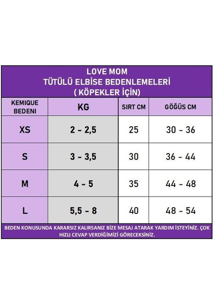 Blue Love Mom Tütülü Köpek Elbisesi modelleri