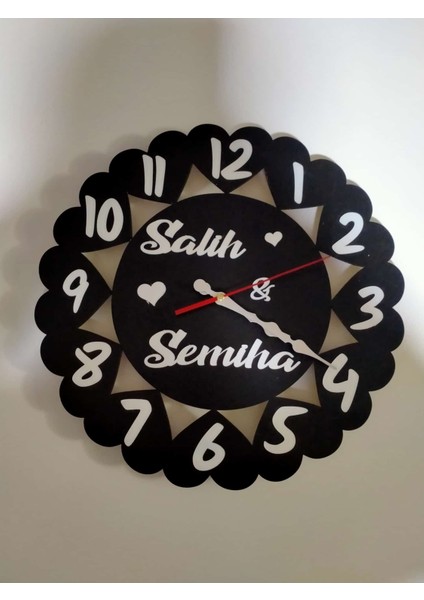 Duvar Saati Aile Sadeti Tüm Aile Bireylerinin Ismi Yazılı fiyatları