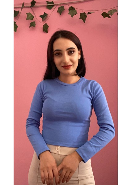 Fitilli Uzun Kollu Kaşkorse Badi Bluz