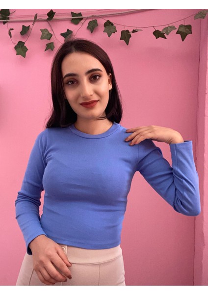 Fitilli Uzun Kollu Kaşkorse Badi Bluz
