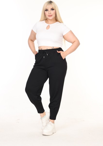 Kışlık Rahat Kalıp Likralı Büyük Beden Interlok Pantolon modelleri