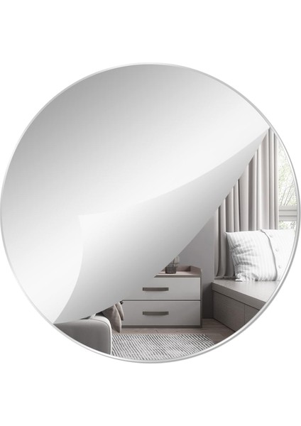 Yuvarlak Ayna 50 cm Dressuar Ayna Dekoratif Ayna Makyaj Aynası Banyo Aynası