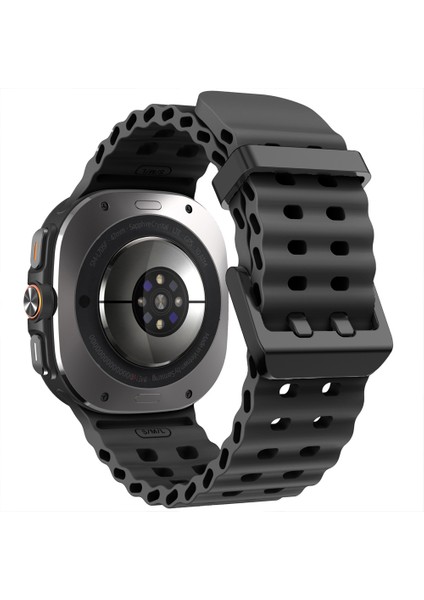 Samsung Galaxy Watch 7 Ultra Ile Uyumlu Airflow Metal Tokalı Yumuşak Soft Silikon Kordon fiyatları