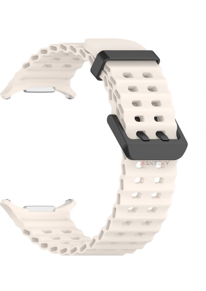 Samsung Galaxy Watch 7 Ultra Ile Uyumlu Airflow Metal Tokalı Yumuşak Soft Silikon Kordon fırsatları