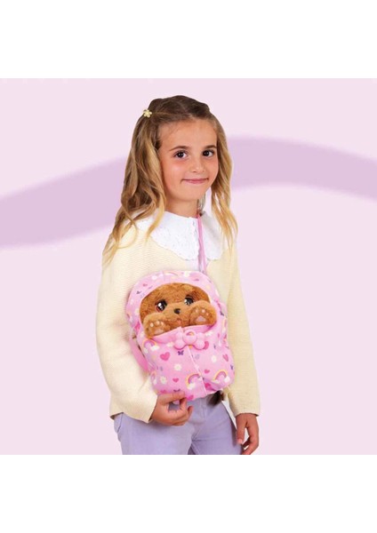 Baby Paws Sesli Yavru Köpek Peluş 20 cm BAW00000 - Cocker Pembe Çanta