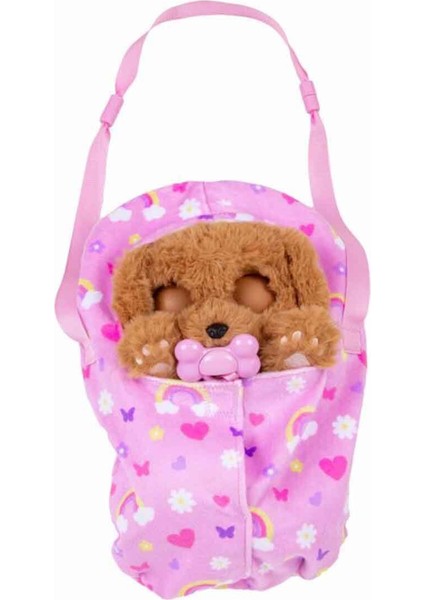 Baby Paws Sesli Yavru Köpek Peluş 20 cm BAW00000 - Cocker Pembe Çanta
