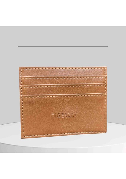 Deri Görünümlü Suni Deri Çok Bölmeli Slim Unisex Kartlık