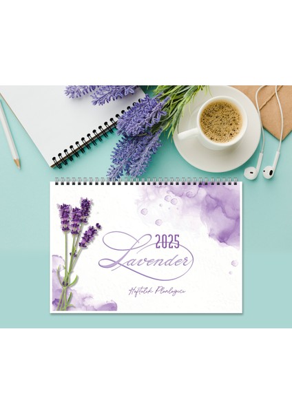 Express Planner 2024-2025 Takvim A4 Ebat 53 Haftalık Planlayıcı Lavender