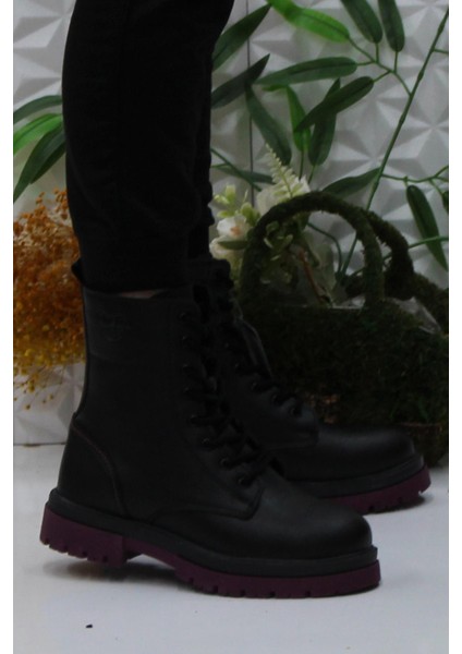 Flur Siyah Rahat Kadın Postal Bot