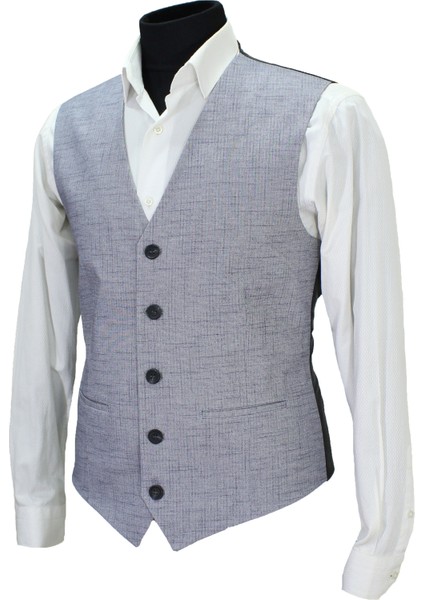 Erkek Yelek V Yaka Gri 50636 modelleri