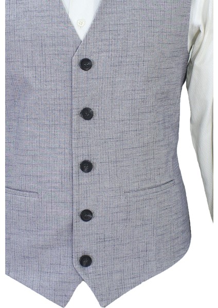 Erkek Yelek V Yaka Gri 50636 fırsatları