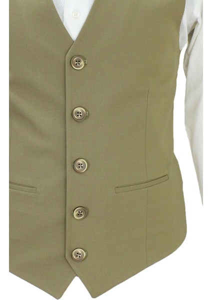 Erkek Yelek V Yaka Bej 50662 fırsatları