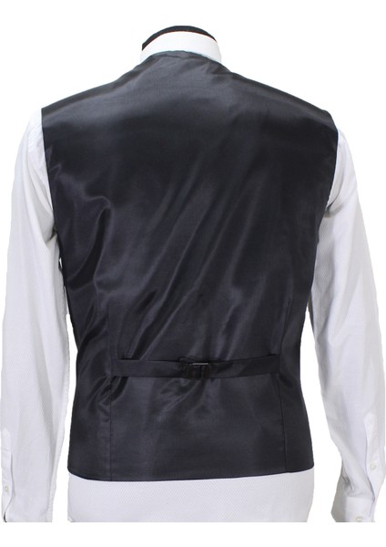 Erkek Yelek V Yaka Gri Çizgili 50642 indirimleri