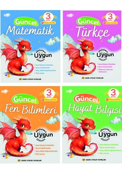 3.sınıf Güncel Tüm Dersler Seti (Matematik + Türkçe + Fen Bilimleri + Hayat Bilgisi)