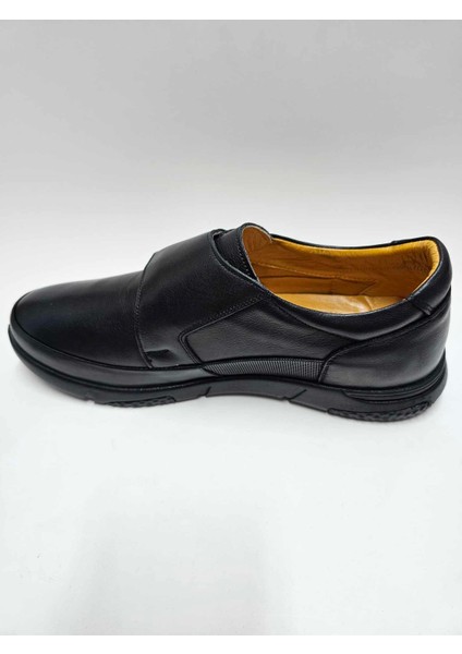 Hakiki Deri Büyük Numara (45-46...) Siyah Cırtlı Kauçuk Taban Erkek Ayakkabı C-644113LF modelleri