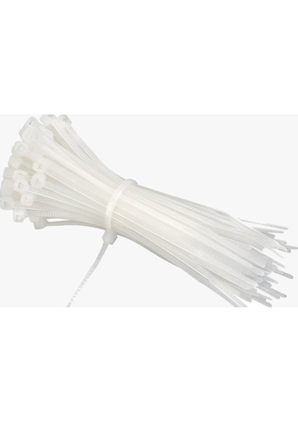 Plastik Kelepçe Cırt Kablo Bağı 2.5X200MM Beyaz 300 Adet fiyatları