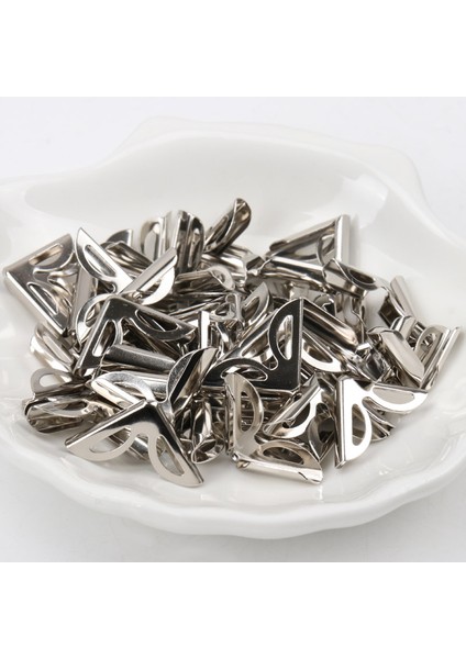 100 Gram (175-185) Adet Kitap Köşesi Köşebent Gümüş Renk Yasin Kuran Köşe Kaplaması