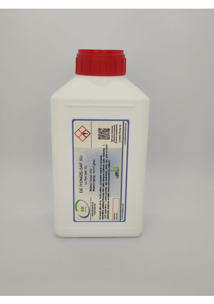 SAF SU (DE İYONİZE SAF SU H2O) 500 ML