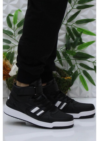 Wılmo Pu Hı Siyah Beyaz Rahat Sneaker Erkek Spor Ayakkabı