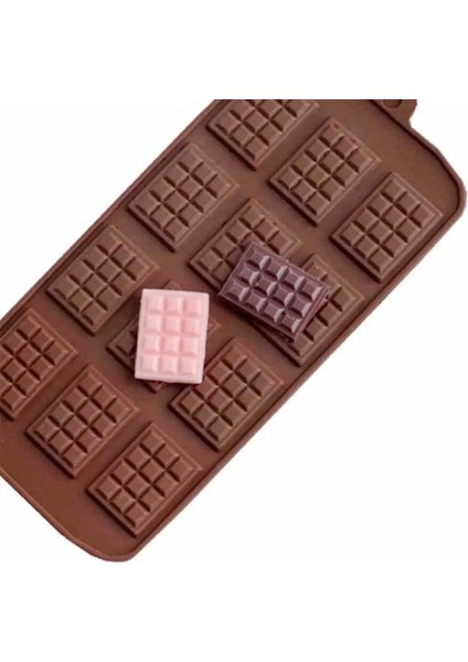 Silikon Mini Tablet Buzluk ve Çikolata KALIBI-(MNT-012)