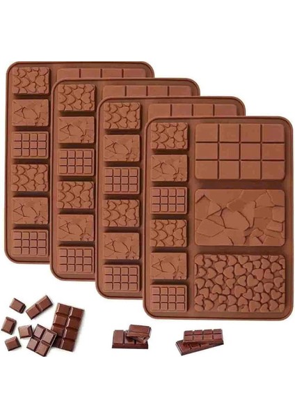 Çikolata Kalıbı - Silikon - Karışık Tablet Çikolata Kalıbı (SCK-87) fiyatları