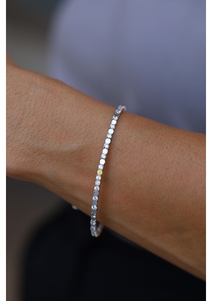 14 Ayar Altın Taşlı Su Yolu Kelepçe modelleri