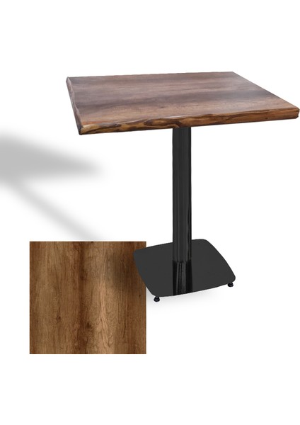 Tokyo Masif Kenar Laminat Kare Masa 70X70 (Esb) - Barok