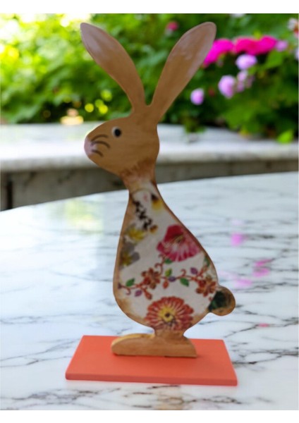 Ahşap Tavşan Ailesi, Tavşan Sofra Sunumu, Çocuk Odası Dekor, Dekoratif Obje 6