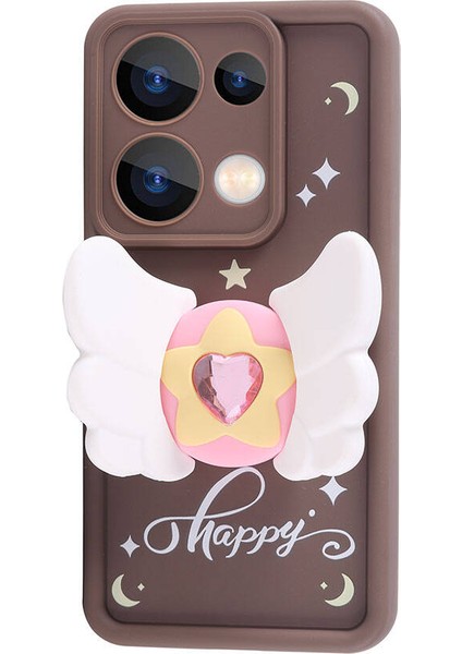 Xiaomi Poco M6 Pro 4g Uyumlu Kılıf Kamera Korumalı Kılıf Figür Tasarımlı Kanat Kapak modelleri