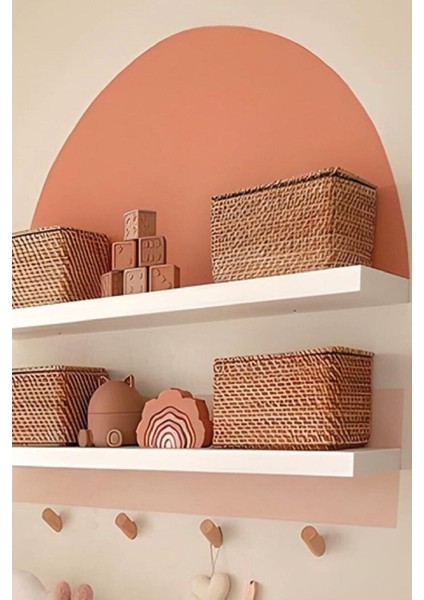 Boho Bohem Tarz Soft Renkler Dekoratif Iki Parça Salon Duvar Dekorasyon Sticker