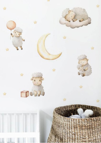 Çocuk Odası Renkli Duvar Stickerı, Eğlenceli ve Şık Dekorasyon Unsuru