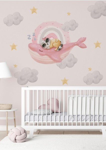 Çocuk Odası Renkli Duvar Stickerı, Sevimli ve Eğlenceli Dekorasyon Parçası fiyatları