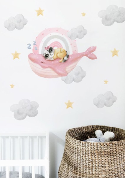 Çocuk Odası Renkli Duvar Stickerı, Sevimli ve Eğlenceli Dekorasyon Parçası modelleri