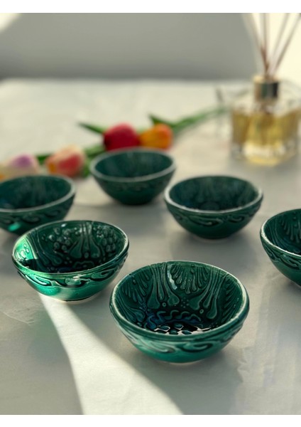 Kazan Model Yeşil 6'lı Çerezlik fiyatları