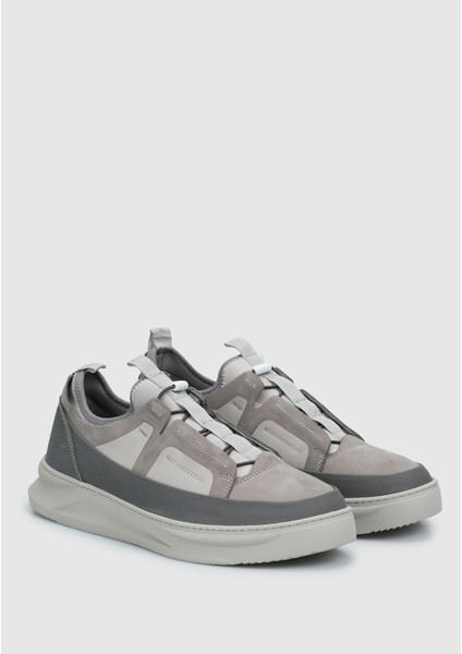 Gri Deri Erkek Sneaker fiyatları