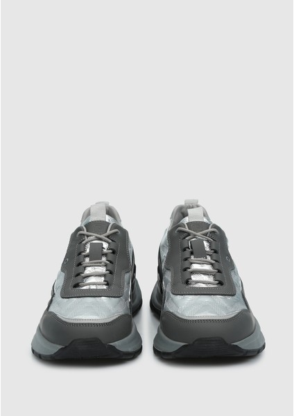Gri Deri Erkek Sneaker modelleri