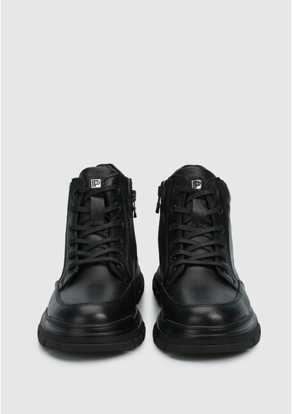 Siyah Deri Erkek Bot modelleri