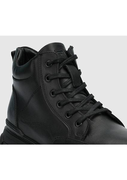 Siyah Deri Erkek Bot indirimleri