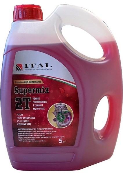 Ital Motor Yağı Süpermix 2 Zamanlı 5 Litre